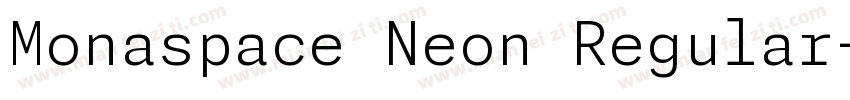 Monaspace Neon Regular字体转换